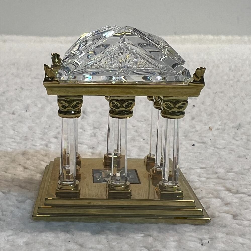 Swarovski Crystal Memories Journeys Collection Gold-Plated Greek Temple, Sz Mini